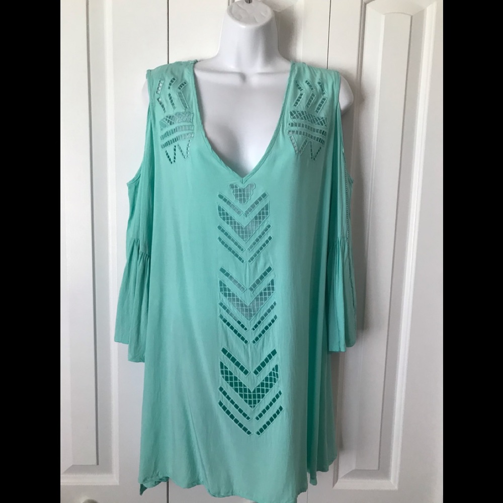 Solitaire Swim Bathing Suit Coverup  100% Rayon L